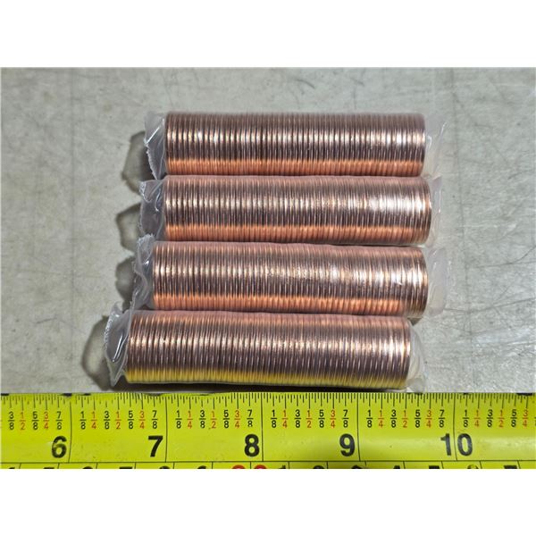 4 rolls of pennies- 2011