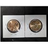 Image 2 : (2) Loonies (1) 1909-2009 BU 100yr (1)1910-2010 BU Sask 100yr