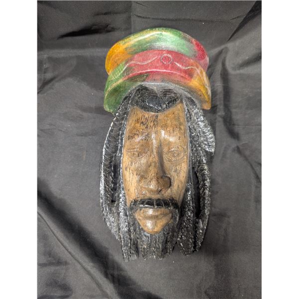 Vintage wooden hand Carved Decor of Barb Marley