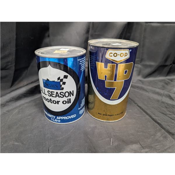 All Season + Co-op HD7 Oil Cans (Empty)