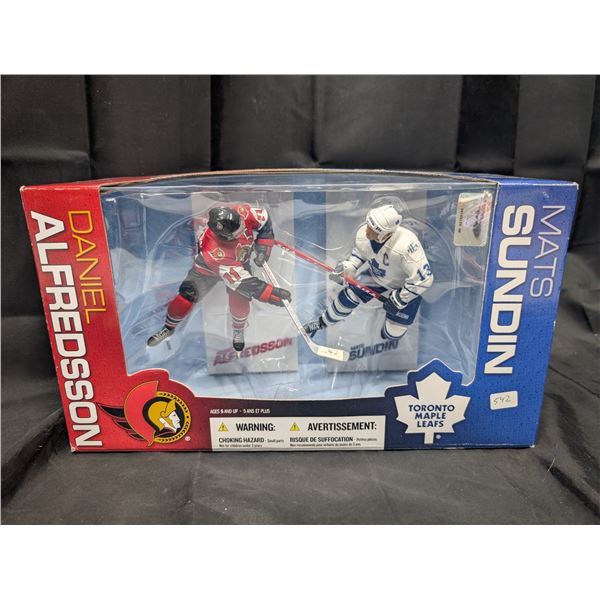 2006 McFarlane's Sports Picks NHL Hockey Figures Sealed Alfredsson + Sundin