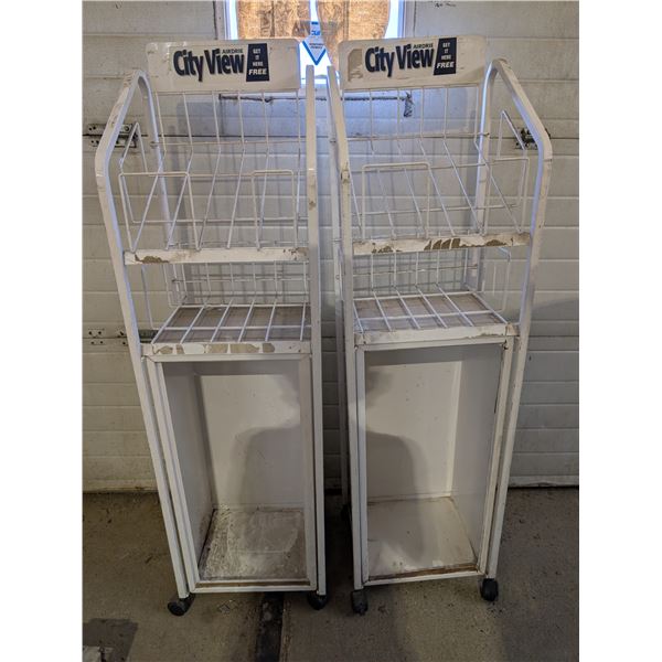 (2) Flyer /Storage Rolling Stands