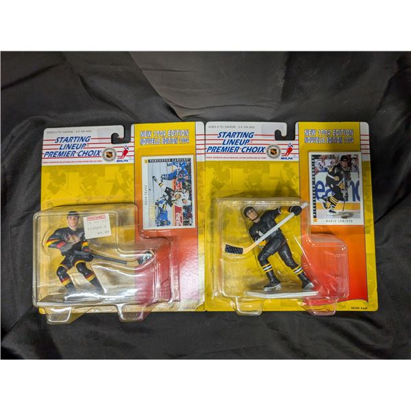 (2) Sealed Starting Line Up Hockey Figures 1994 Bure and Lemieux