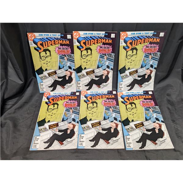 (6) "Unread" 1987 Issue Superman Comics February