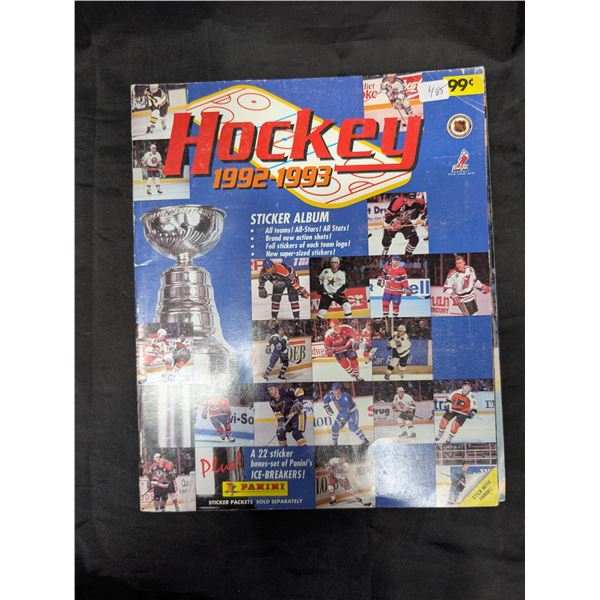 Hockey 1991-92 Panini Sticker Album (not Complete)