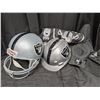 Image 1 : Lot of Raider Items (Football Helmet, Cap, Construction helmet, bag)