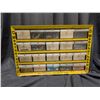 Image 1 : Yellow Storage Unit (tools Materials) 17"x11" w/ Misc. Tool Hardware