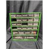 Image 1 : Green Storage Unit (tools Materials) 12"x13" w/ Misc. Tool Hardware