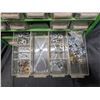 Image 5 : Green Storage Unit (tools Materials) 12"x13" w/ Misc. Tool Hardware