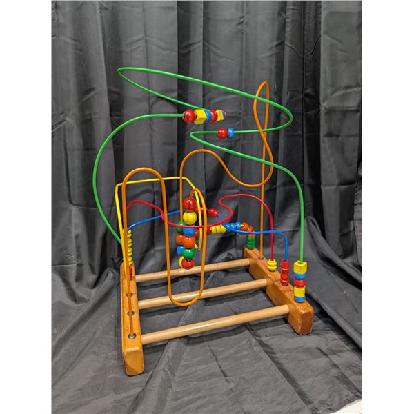 Vintage Children's 5 Line Beaded Maze