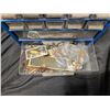 Image 2 : blue Storage Unit (tools Materials) 12.5"x13.5" w/ Misc. Tool Hardware