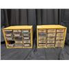 Image 1 : (2) Yellow Storage Units (tools Materials) 8"x10" w/ Misc. Tool Hardware