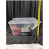 Image 5 : Clear Insta View Storage Tub Full of Misc. Hats