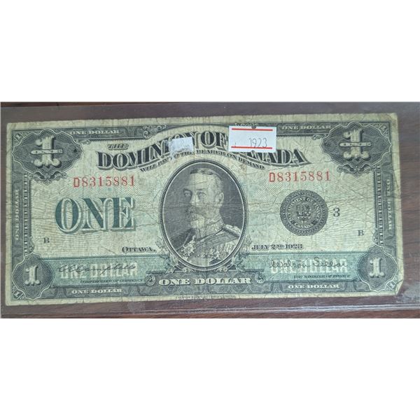 Canadian 1923 Dominion Of Canada 20 Dollar Bill D8315881
