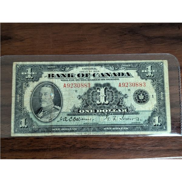 Canadian 1935 Dollar Bill A9230883