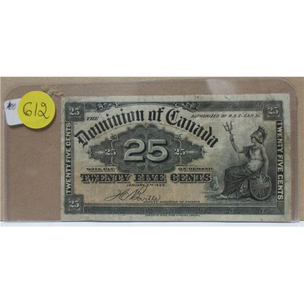 1900 dominion of canada shinplaster