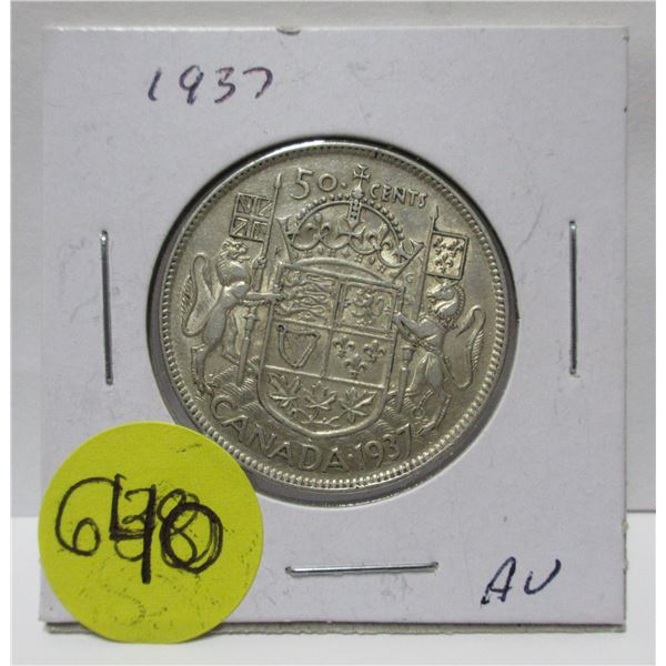 1937 canadian silver half-dollar