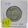 Image 1 : 1939 canadian silver half-dollar