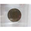 Image 2 : 1909 ICCS canadian large cent MS-60- trace red