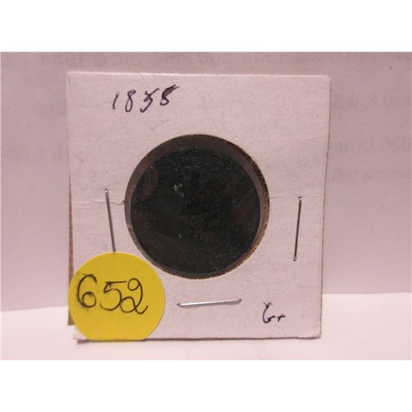 1858 canadian large cent