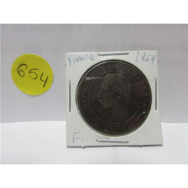 1854 france 10 centimes