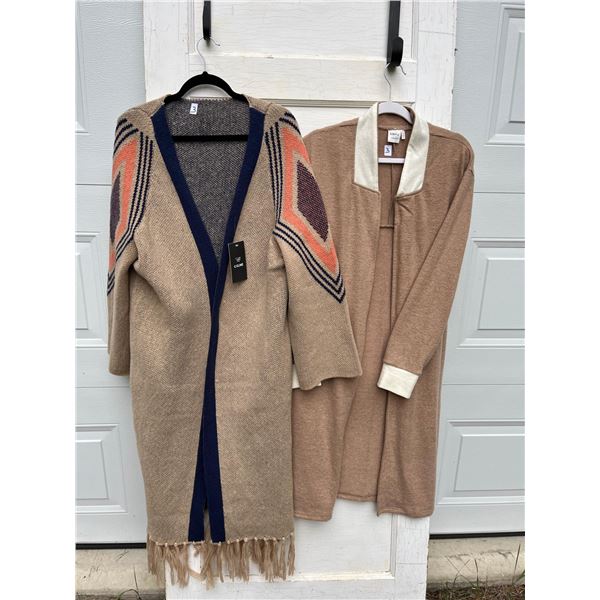 2 long cardigans size Xl - new condition and new tag