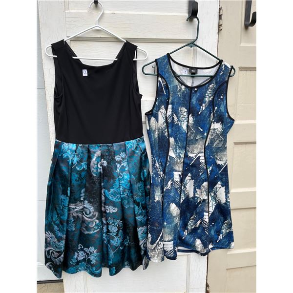 2 dresses size 12-like new