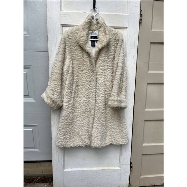 Regal faux fur coat- size M to L- never worn