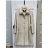 Image 1 : Moda international cream colored coat with faux fur collar Size L- never worn