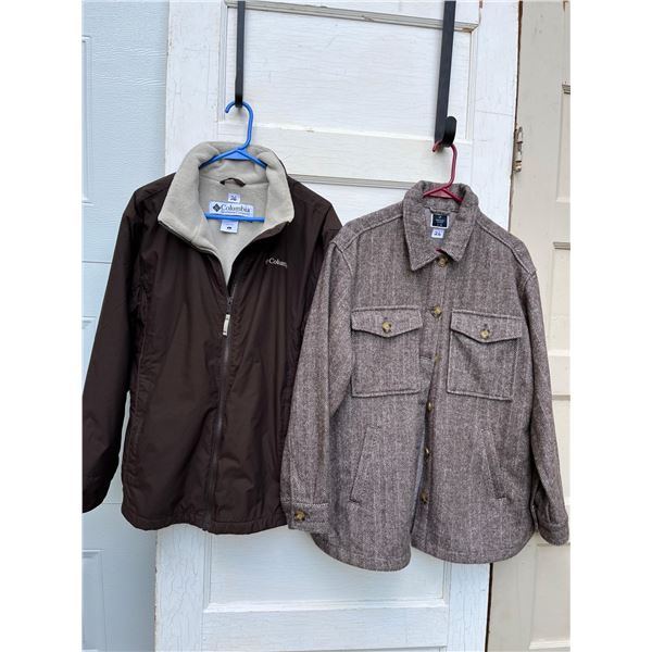 Columbia jacket and denver hayes shacket size L- new condition