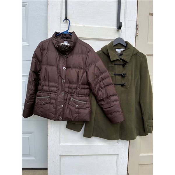Ricki's jacket and eddie bauer goose down jacket- size XL- great condition