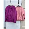 Image 1 : Fire fly purple jacket and pink wales tail puffer jacket- sizes XL- new condition