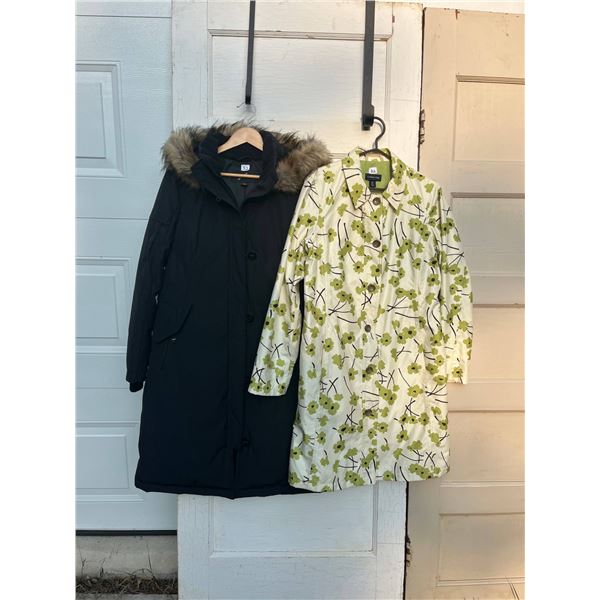 Alpinetek parka and lands end light weight coat size M - like new