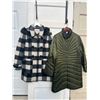 Image 1 : Concept UK green coat and ricki's white plaid coat- Sies XL great condition