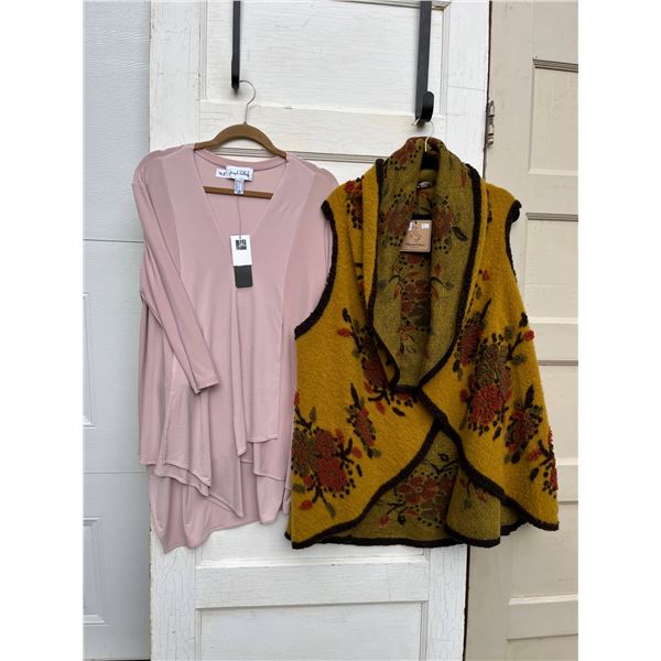 Joseph ribkoff tunic size XL and beyond capri new wool vest- size XL- designer pieces