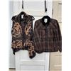 Image 1 : Relativity plaid jacket and cleo mohair like vest- Size XL