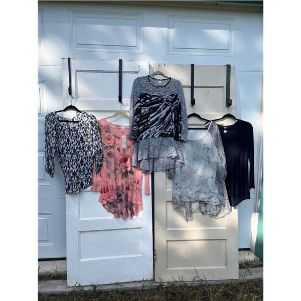 5 tunics- dalia, jmode, premise, marallis- made in italy, Size L