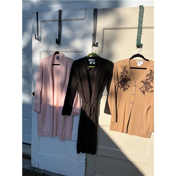 3 cardigans- sizes M/L
