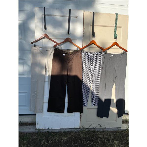 4 pairs of women's pants- size 12