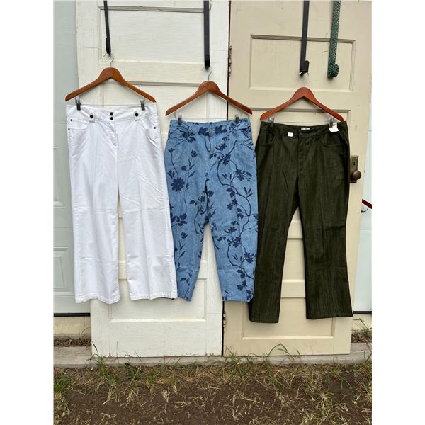 3 pairs of denim pants- size 14-16- new condition