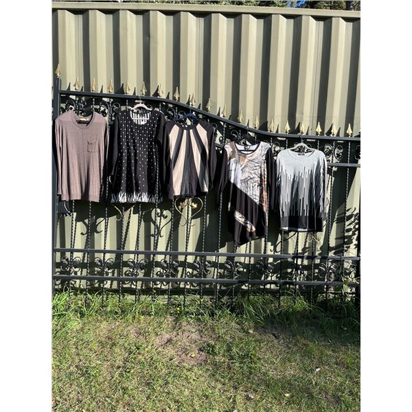 5 sweater style  knit tunics- size L