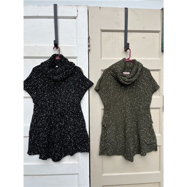 2 tunic style vests- orange village- size L/XL- never worn