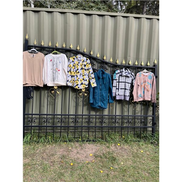 6 casual tops- sizes L/XL