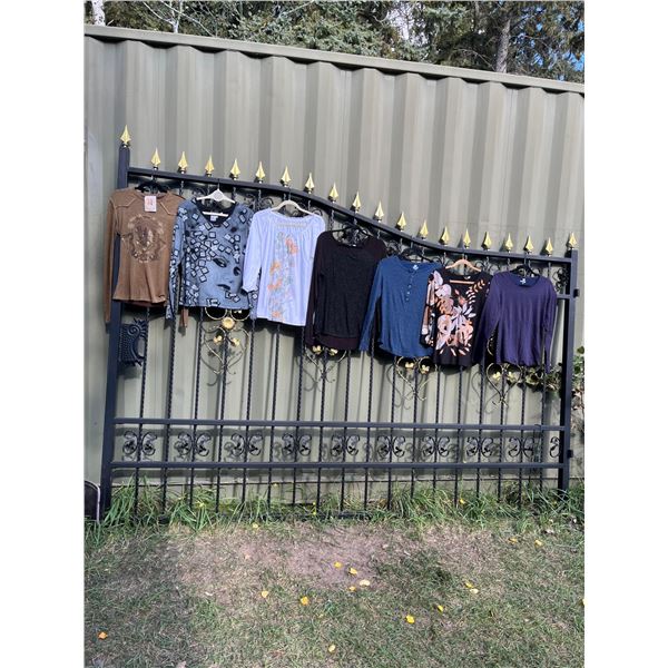 7 women's long sleeve knit tops- Size L