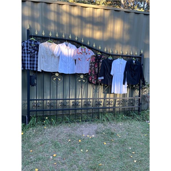 8 button front blouses- Sizes M/L