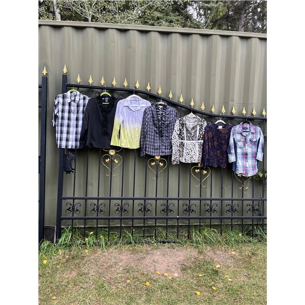 7 button front blouses- Size L