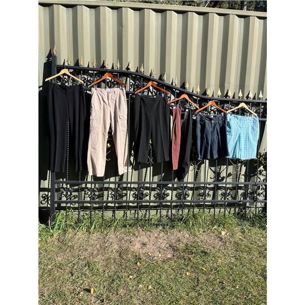 7 pairs of women's long pants- size L/XL
