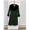 Image 1 : Vintage wool coat with fuax fur collar and cuffs- size L