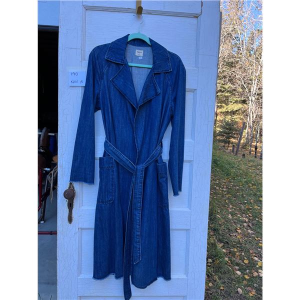 Denim blue coat- Size M by the gap