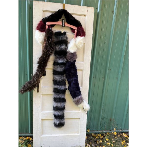 Various fuax fur collars